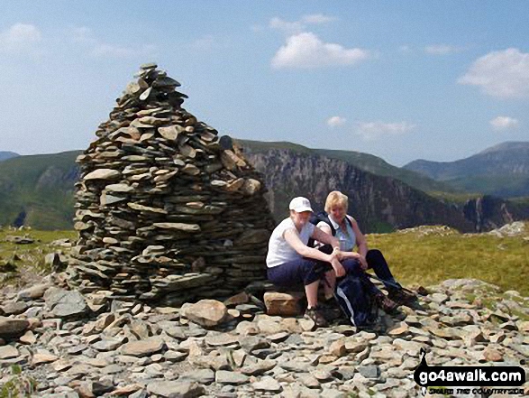 My wife Doreen qnd daughter Natasha on High Spy in The Lake District Cumbria England