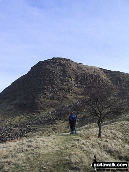 Walk d224 Lose Hill from Edale - Back Tor (Hollins Cross) from below Hollins Cross