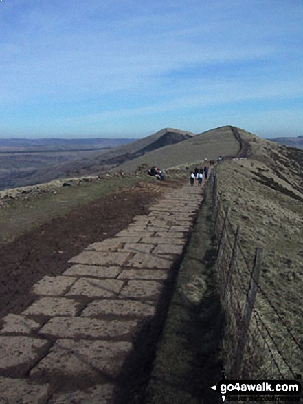 Hollins Cross, Back Tor (Hollins Cross) and Lose Hill (Ward's Piece) from Mam Tor