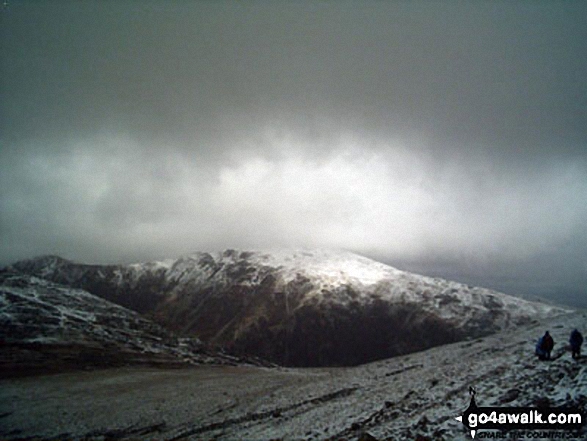 Walk c241 Great Gable and Honister Pass from Seatoller (Borrowdale) - Descending near Great Gable