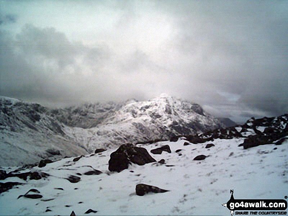 Walk c338 Great Gable and Kirk Fell from Honister Hause - Descending near Great Gable