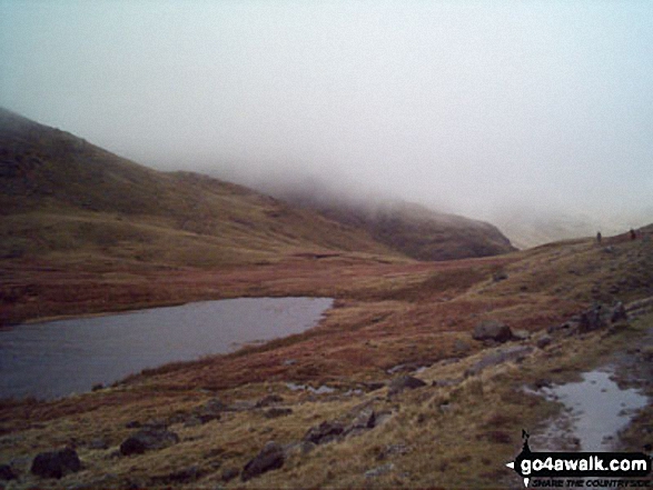 Red Tarn (Langdale) below Pike of Blisco (Pike o' Blisco)