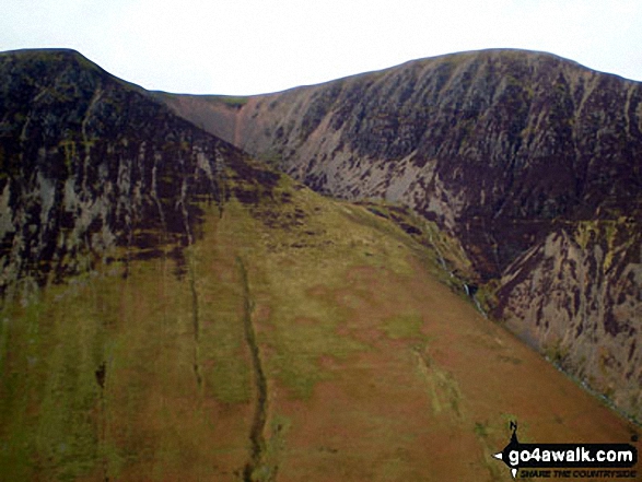 Wandope (left), Addacombe Hole and Crag Hill (Eel Crag) from Knott Rigg