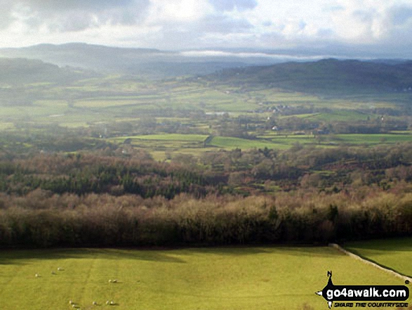 Walk c190 Scout Scar from Kendal - Looking West from Scout Scar (Barrowfield)