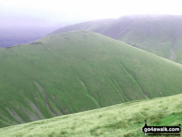 Walk c431 The Wet Sleddale Wainwright Outlying Fells - Kensgriff from Yarlside