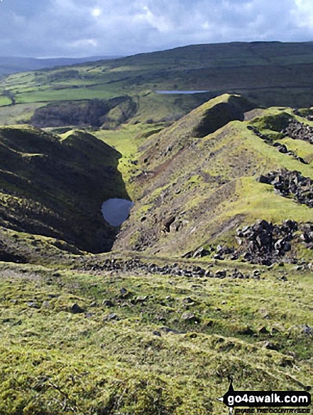 Walk du145 Chapelfell Top from St John's Chapel - Ironstone workings slitt vein, Westgate, Weardale