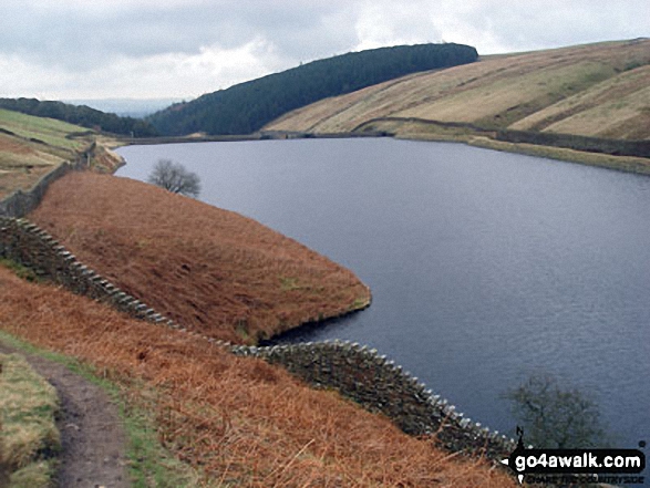 Walk l100 Pendle Hill from Barley - Upper Ogden Reservoir