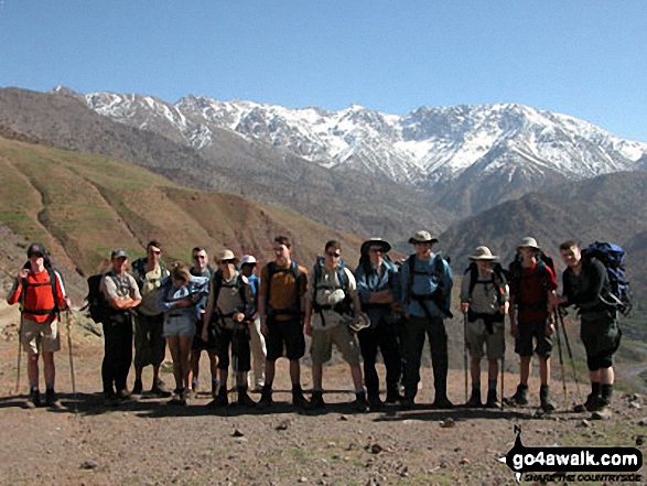 Me And Ripon Explorer Scouts on Unknown, So Many! in Jbel Toubkal Area Low Atlas Mountains Morocco