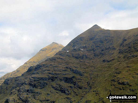 Ben More (left) and Stob Binnein (right) from the upper slopes of Beinn Tulaichean