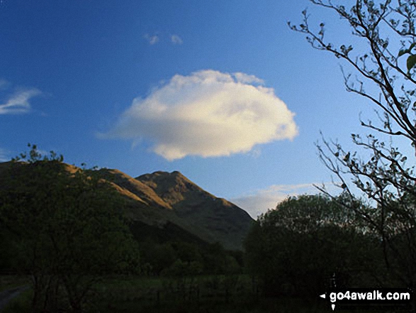 Sunset over Stob a' Choin from Inverlochlarig