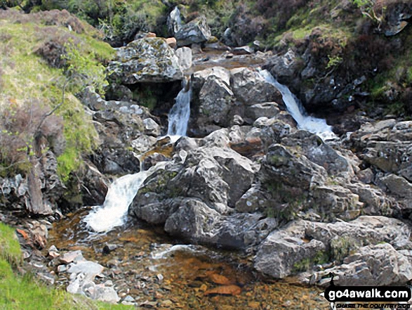 Allt Riobain waterfalls