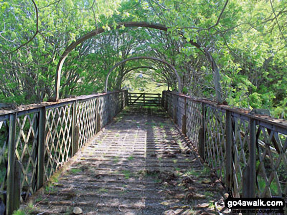 Footbridge over the railway above Kirkton Farm near Crainlarich