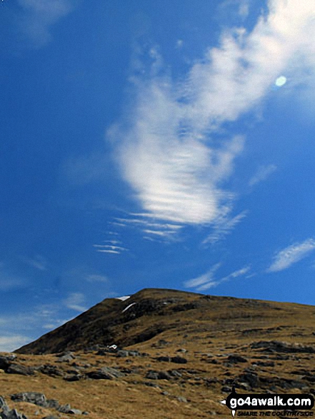 Beinn Challum from the slopes towards Gleann a' Chlachain