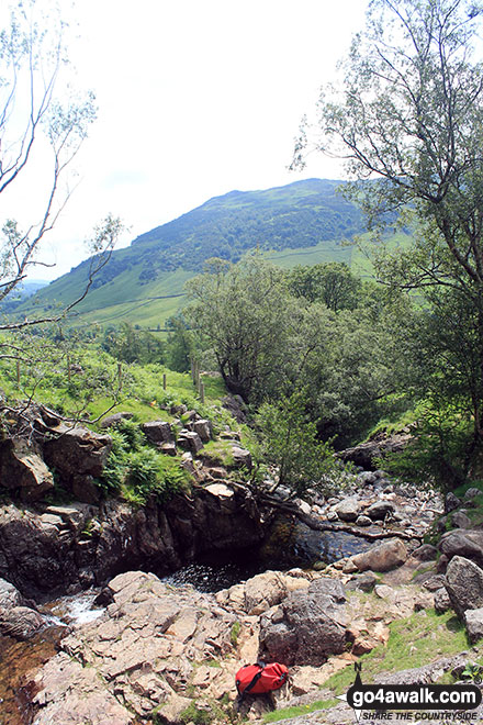 Walk c418 The Langdale Pikes via North Rake and Rossett Pike from Great Langdale - Stickle Ghyll