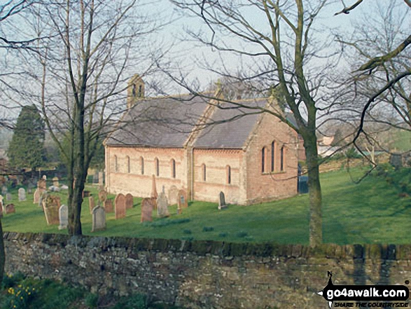 Walk c448 Renwick Fell (Thack Moor) from Renwick - Renwick Church