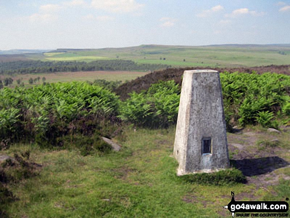 Birchen Edge summit trig point