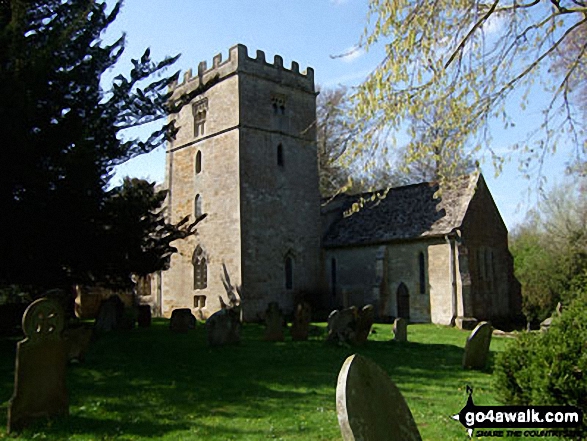 Walk gl111 Chastleton House, Cornwell, Daylesford and Lower Oddington from Adlestrop - Lower Oddington Church