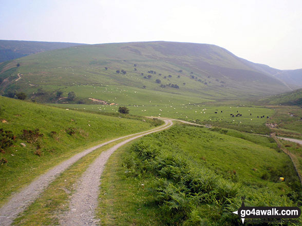 Walk gw145 Pen y Boncyn Trefeilw and Foel Cedig from Hirnant Pass - Foel Goch (Berwyns) from Ystrad-y-groes