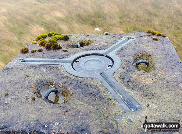 The 'spider' on the top of Cairnkinna Hill Trig Point