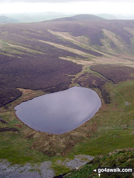 Llyn Lluncaws from Cadair Berwyn