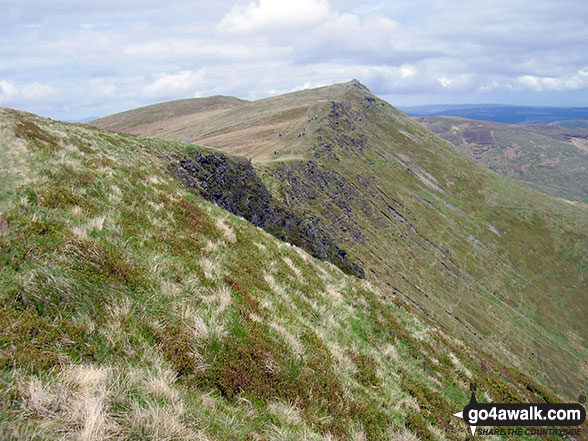 Cadair Berwyn (North Top) & Cadair Berwyn from Moel Sych