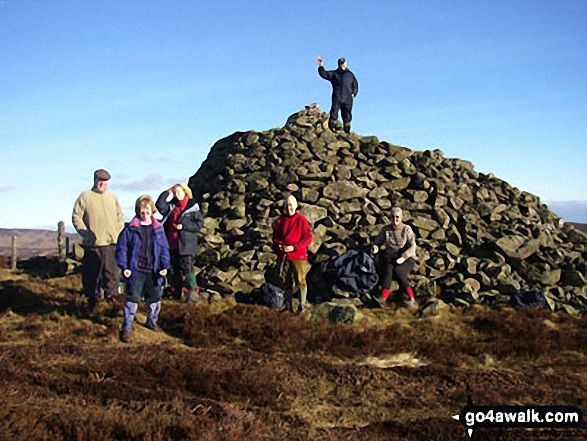 Douglas with friends on St Arnold's Seat