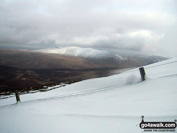 Walk c273 Skiddaw and Bakestall from Gale Road (Underscar) nr Keswick - Deep snow on a very cold and snowy Skiddaw