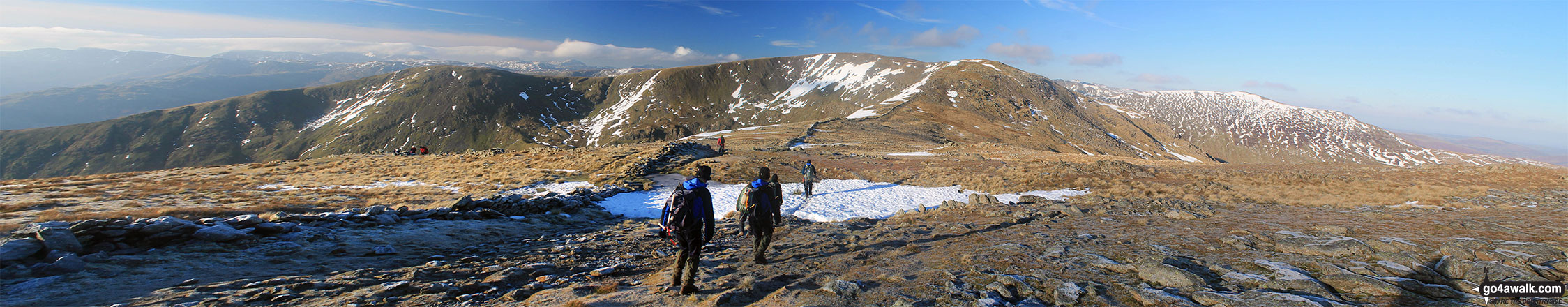 Walk c333 The Dovedale Round - Great Rigg, Fairfield, Hart Crag and St Sunday Crag from Dove Crag