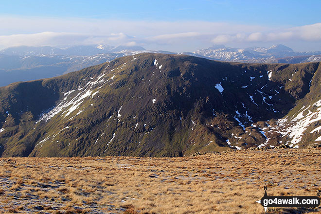 Walk c230 The Scandale Beck Horizon from Ambleside - Great Rigg from Hart Crag