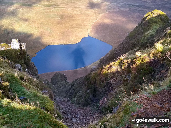 Brocken Spectre with Llyn Cyri beyond from Twll yr Ogof (Craig-y-llyn)