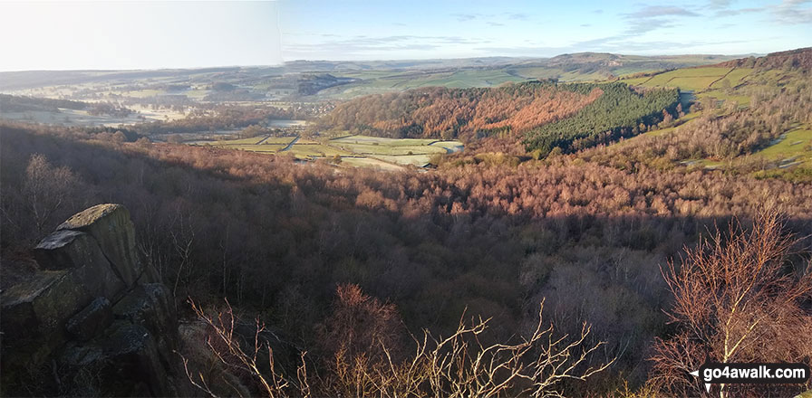 Baslow from Gardom's Edge