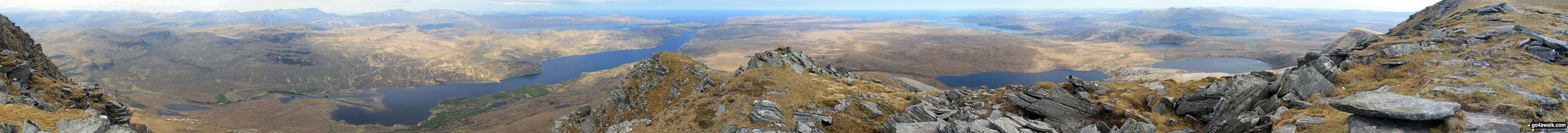 Panorama from the top of Ben Hope