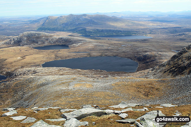 Walk An Caisteal (Ben Loyal) walking UK Mountains in Assynt and The Far North  Highland, Scotland