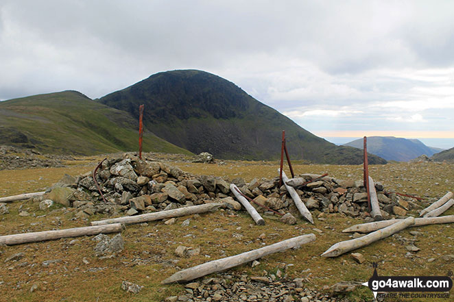 Green Gable (left) and Great Gable (centre left) from the summit of Brandreth