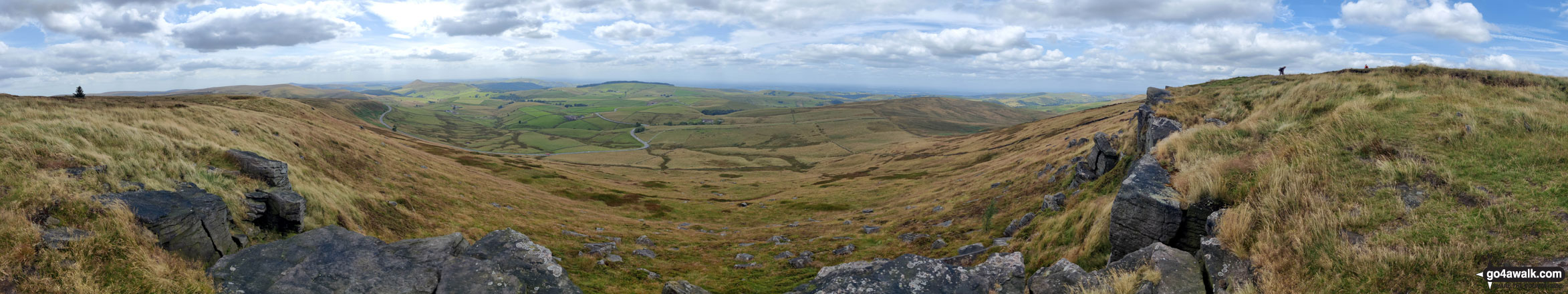 Panoramic View from the summit of Shining Tor