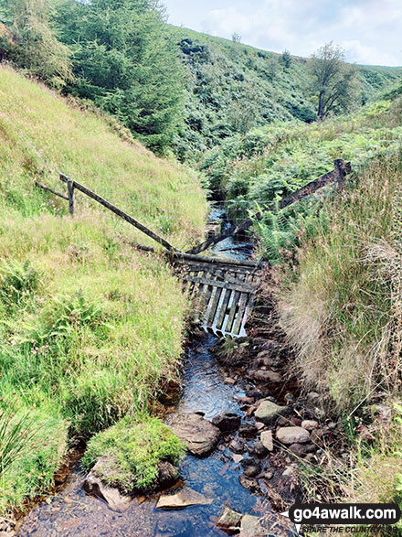 Walk d221 Shining Tor and Windgather Rocks from Errwood Reservoir, The Goyt Valley - Deep Clough in The Goyt Valley