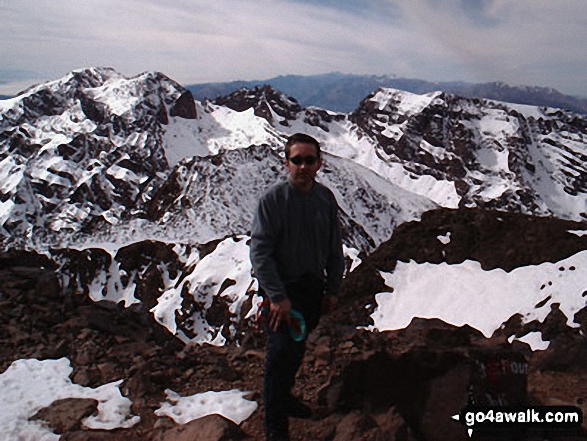 Me on Jbel Toubkal in Atlas Mountains  Morocco