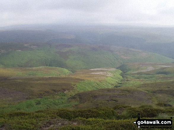 Walk d201 Seal Stones (Kinder Scout) and Seal Edge from Birchin Clough - Black Ashop Moor from Seal Edge