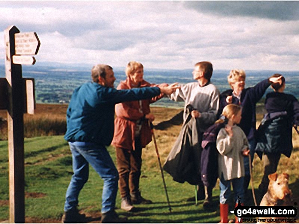 The Swinscoe and Hall Families on Nine Standards Rigg in The Yorkshire Dales Cumbria England