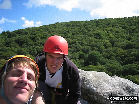 Me and my mate Nick on Dewerstone Rock in Near Plymouth Devon England