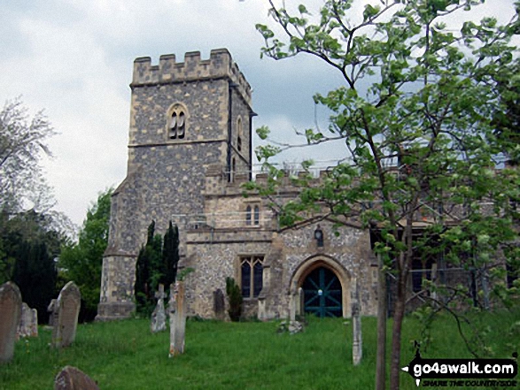 Walk bu109 Whiteleaf Cross from Great Kimble - Great Kimble church