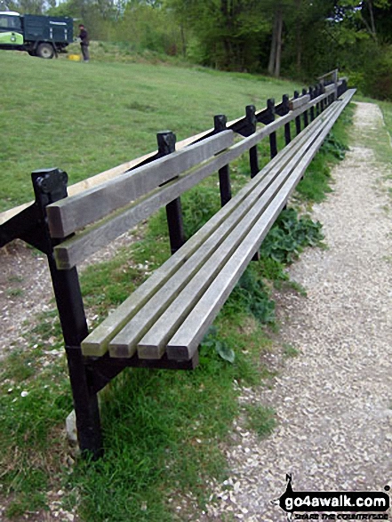 Walk bu109 Whiteleaf Cross from Great Kimble - The bench on the top of Whiteleaf Cross