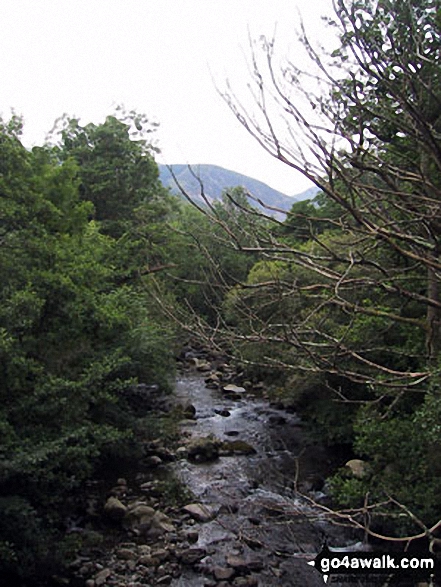 Walk gw139 Gyrn (Llanllechid) and Moel Wnion from Bont Newydd - Afon Rhaeadr-fawr from Bont Newydd