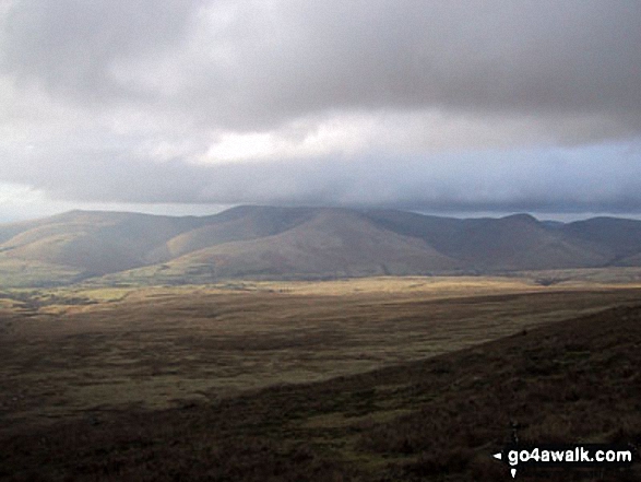 The view north to the Howgill Fells from Baugh Fell (Tarn Rigg Hill)