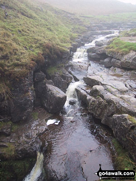 Fell Beck just before pouring into Gaping Gill