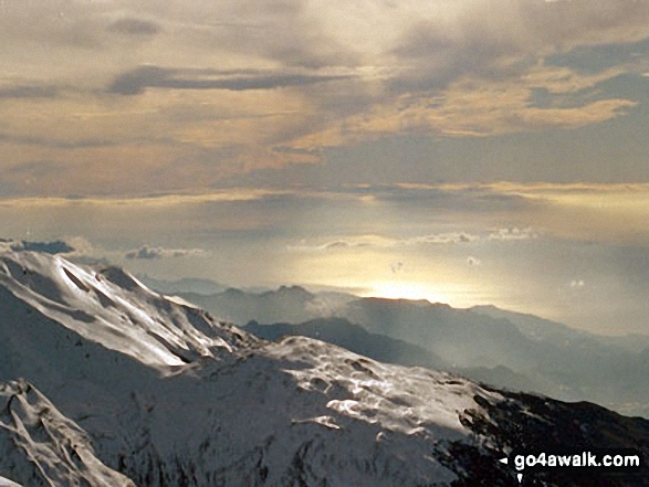 The view from the top of Mulhacen