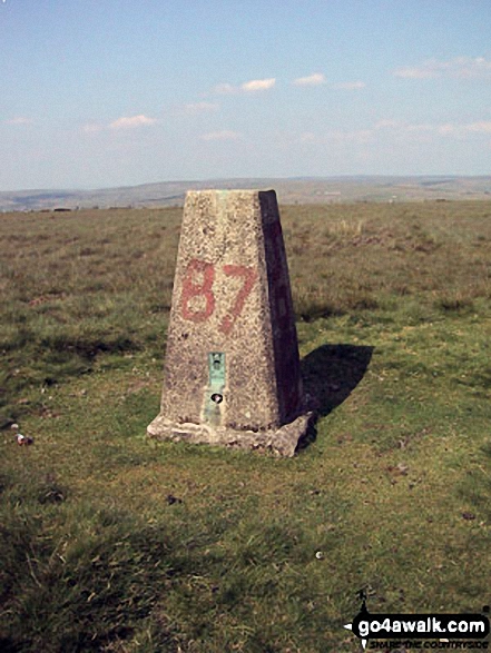 Cowpe Lowe summit trig point