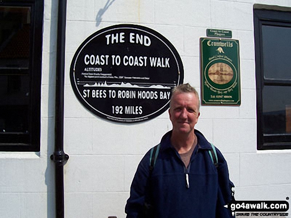 Walk ny155 Ravenscar from Robin Hood's Bay - Paul at the end