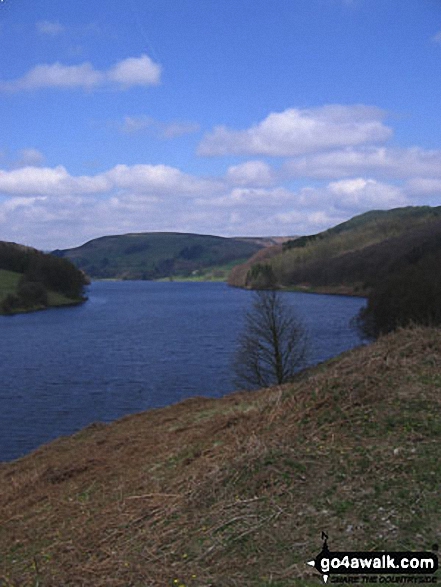 Walk d271 Winhill Pike (Win Hill) from Heatherdene Car Park, Ladybower Reservoir - Ladybower Reservoir