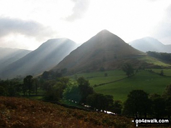 Walk c291 Cat Bells and High Spy from Hawes End - Scope End with Hindscarth beyond from Newlands